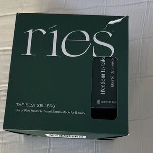 Ries  Refillable Travel Bottles - Deep Forest Green brand new never used